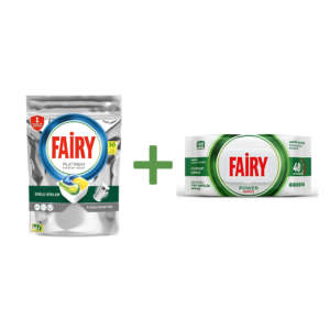 Fairy Platinum 96 Tablets + Fairy Wipes 100